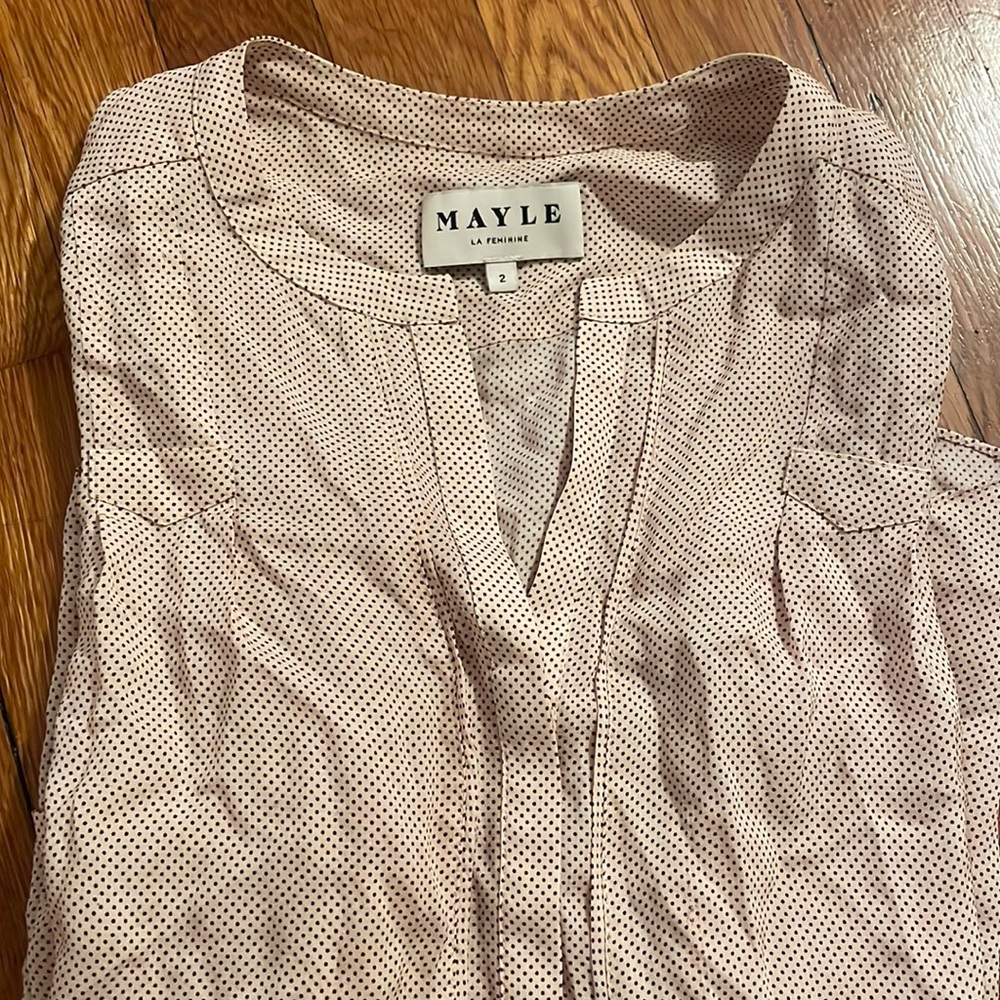 Silk blouse Mayle - tiny dots size 2